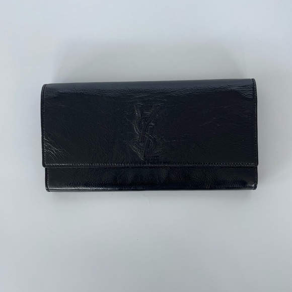 YSL -Vintage patent leather clutch - black - authentic - Picture 1 of 15